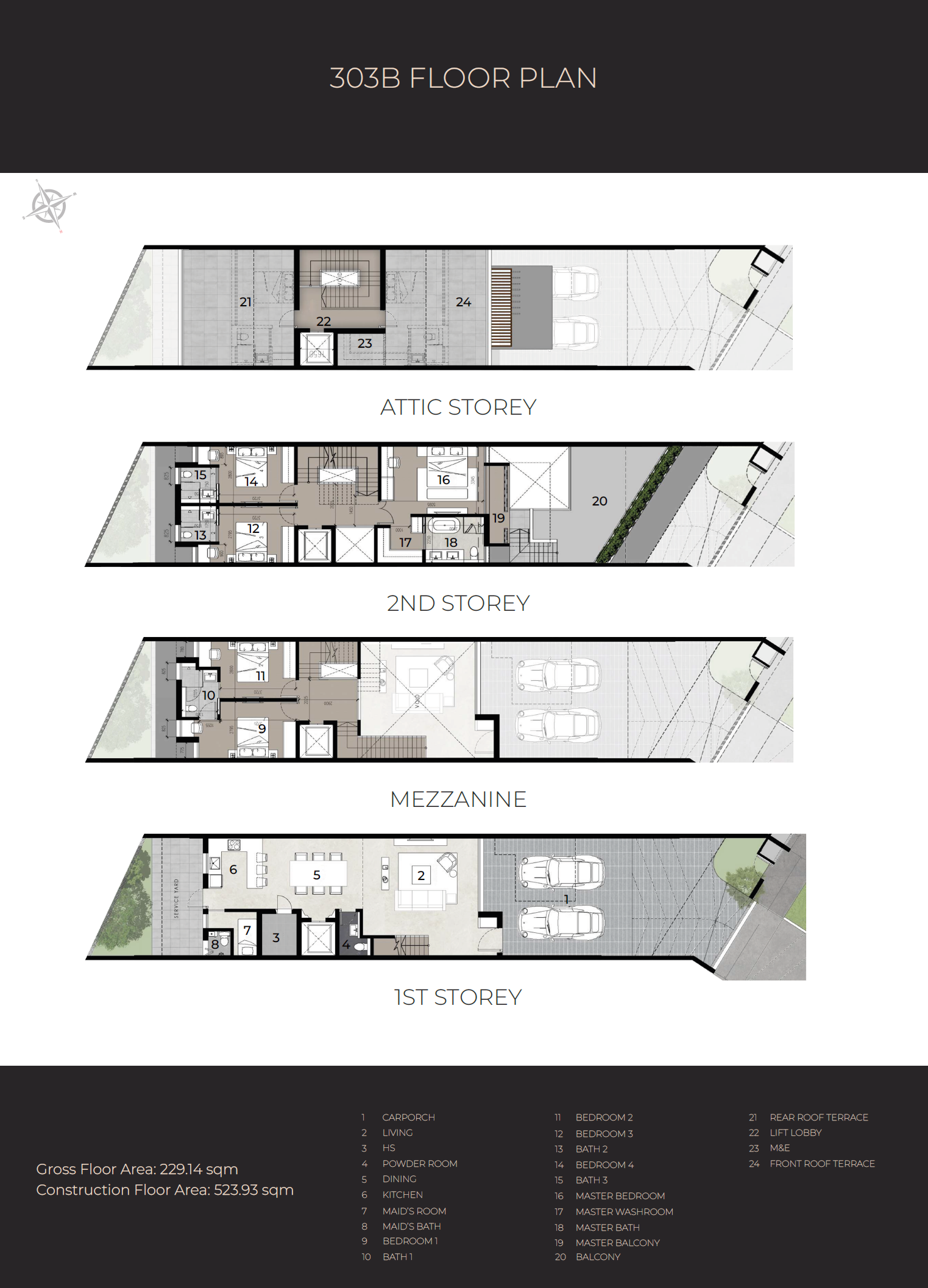 The Harbour Residences 303 Bedroom Floor Plan 3